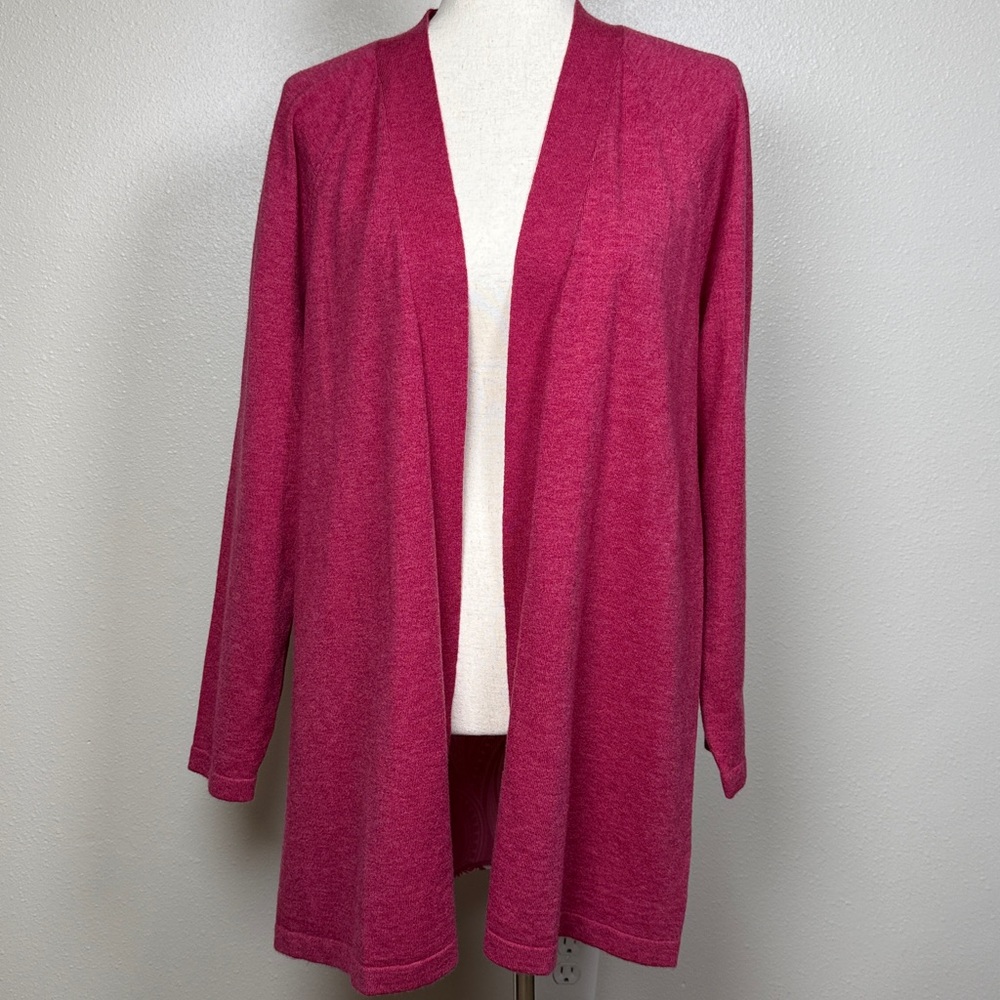 Soft‎ Surroundings Mesa Mirage Open Knit Cardigan M Paisley Lightweight Relaxed - Picture 6 of 16